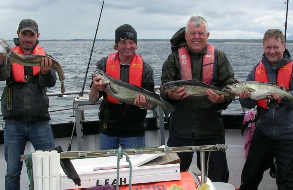 Happy Mayo anglers on Killala Bay