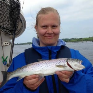 Marie-Rangjord,-Norway, with the first of six Moy Estuary Sea Trout