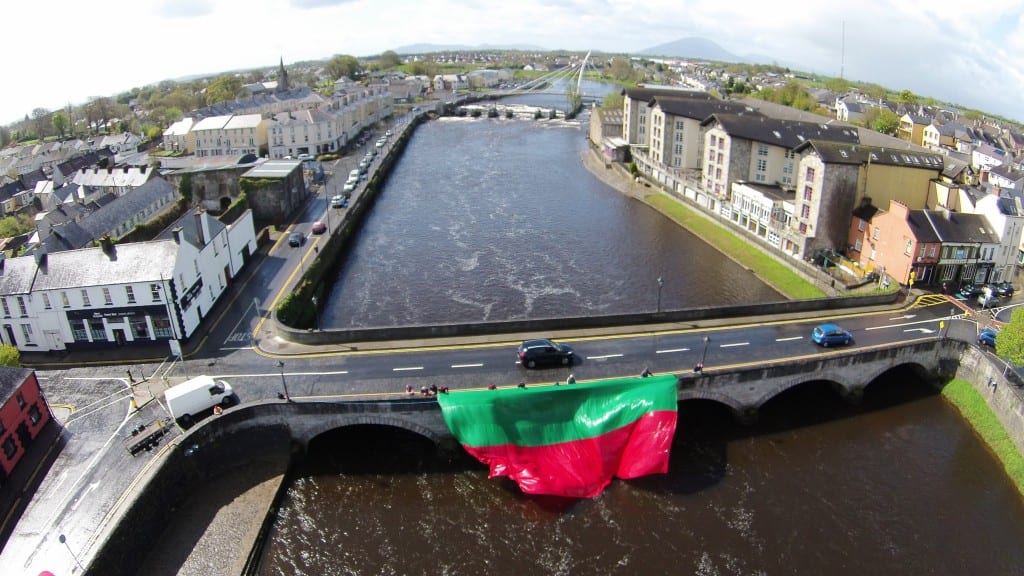 Worlds Largest Mayo Flag in Ballina