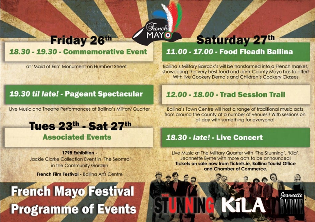 French Mayo programme of events