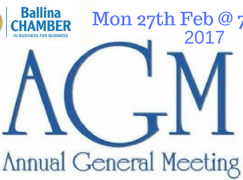 Ballina Chamber announces date for AGM 2017