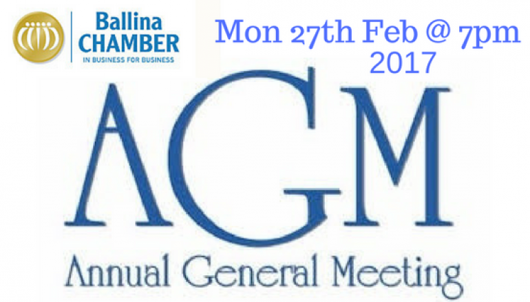 Ballina Chamber announces date for AGM 2017