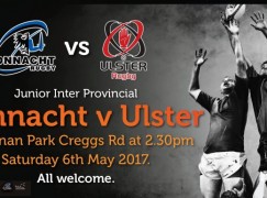 Ballina RFC hosts Junior Inter Provincial Match Saturday 6th May