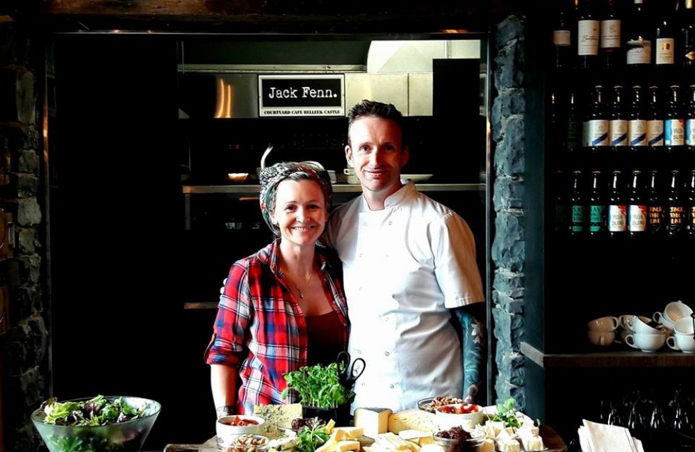 Jack Fenn's with Chefs Stephen and Lilly