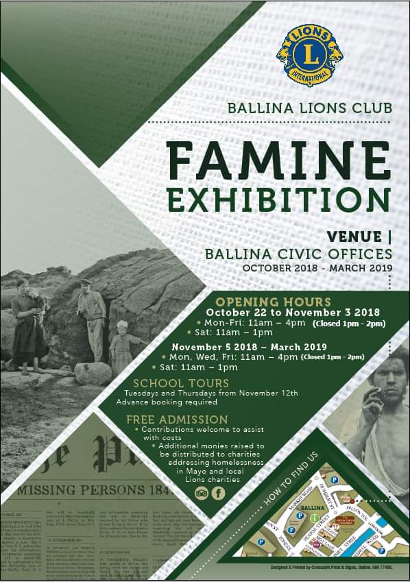 Ballina Lions Club Famine Exhibition
