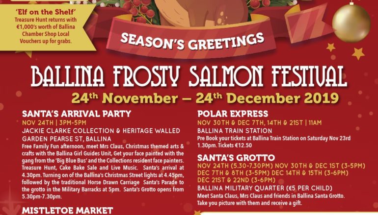 Ballina’s Frosty Salmon Festival and Countdown to Christmas