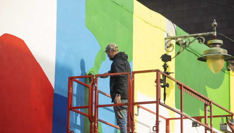 ﻿Brand new street art by Maser boosts Ballina to coincide with start of Ballina Fringe Festival