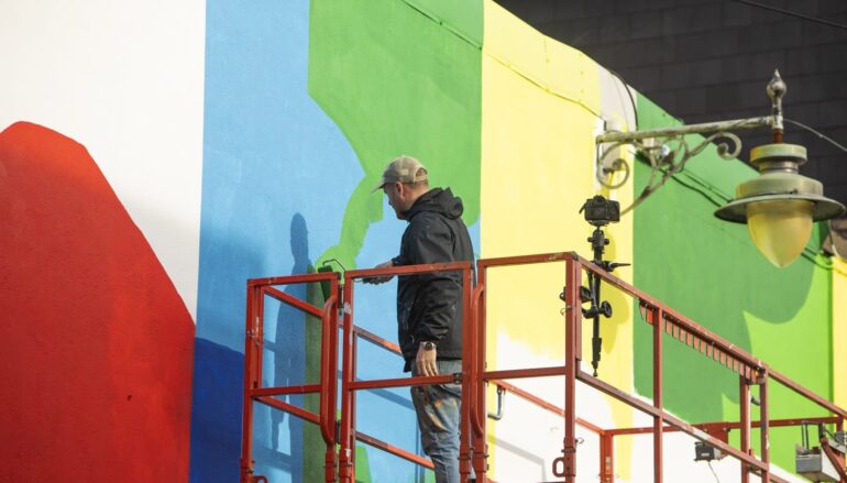 Brand new street art by Maser boosts Ballina to coincide with start of Ballina Fringe Festival