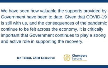 Sustained support and stimulus for local economies must be at centre of Recovery Plan, says Chambers Network.